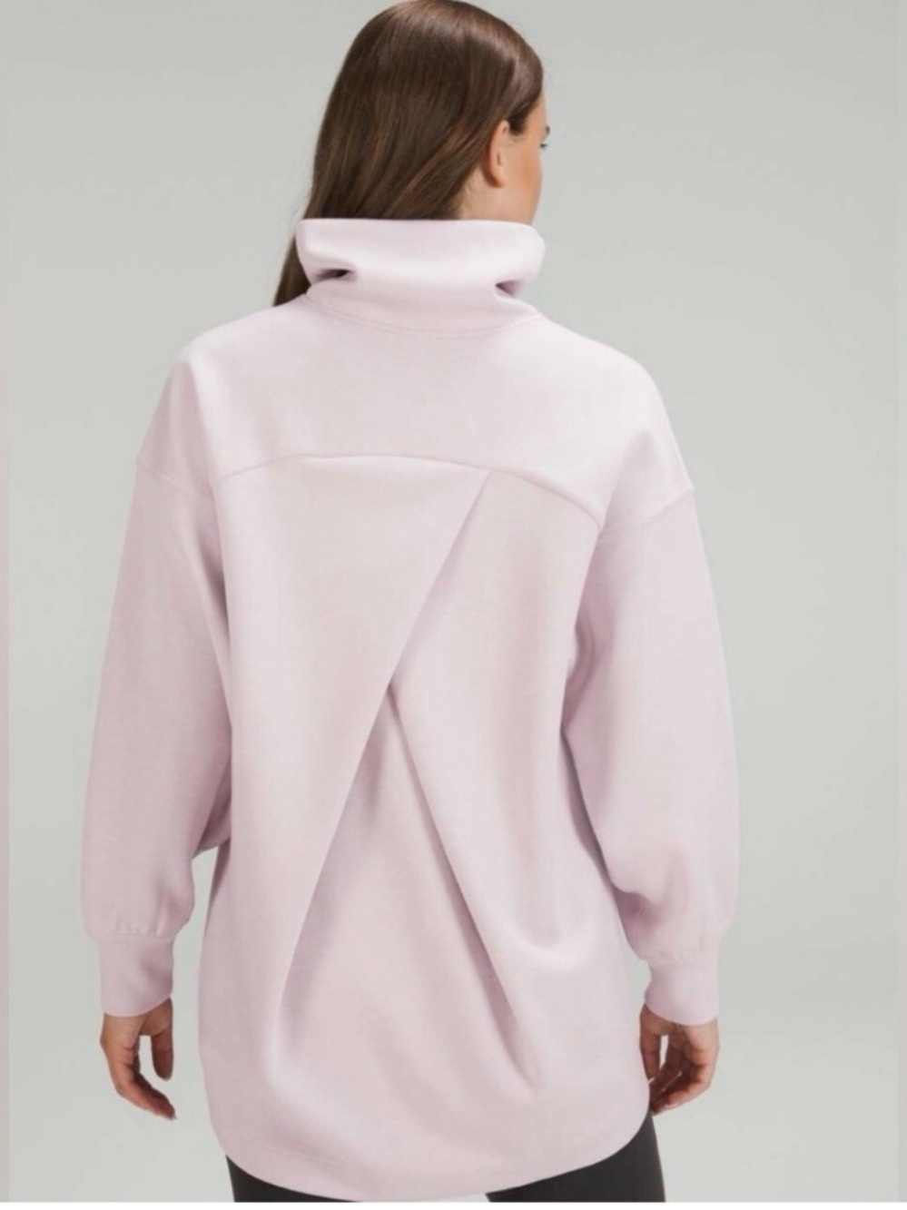 Lululemon Modal-Blend Turtleneck Tunic Pink Peony Size 12 LW3FLGS